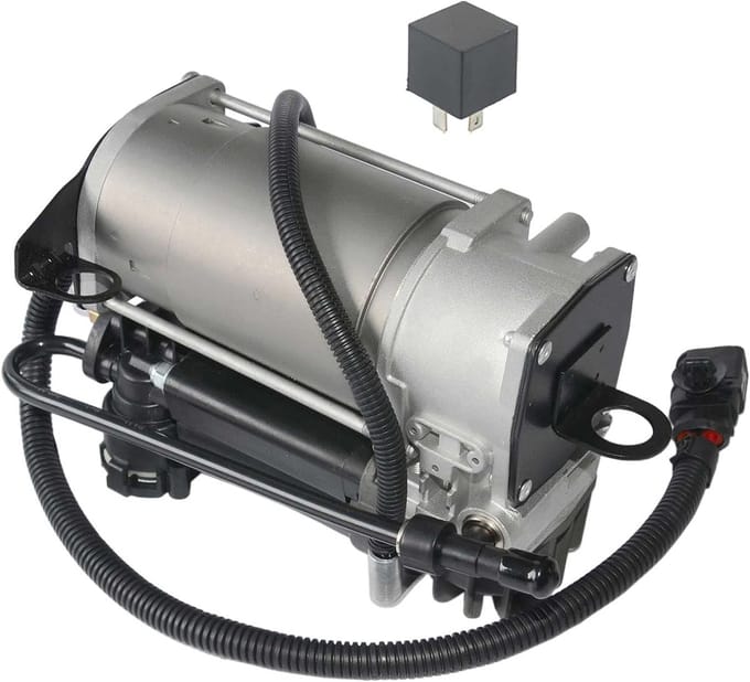 Luchtvering Compressor Pomp - Schokdemper Pomp - Auto Reparatie - Directe Vervanging - 4.6 kg - Zwart