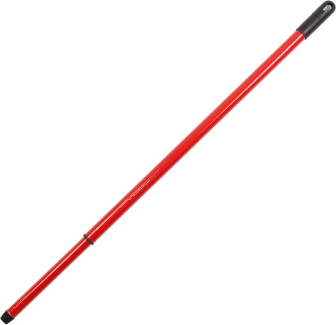 Buemag Universele telescoopsteel - metaal - rood - 80-130 cm - telescoopstelen