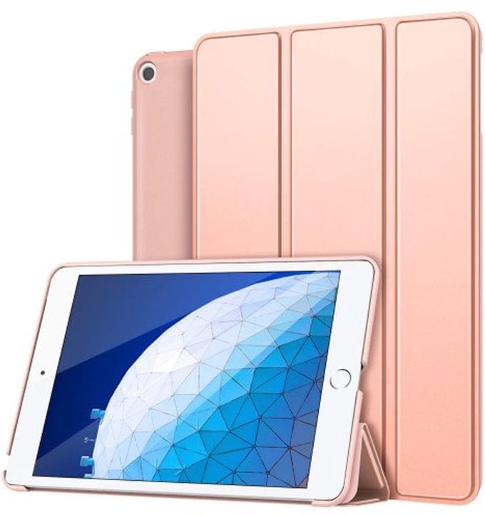 Slim Smart Case Hoes voor iPad Pro 12.9 (2015/2017) – Kunstleer – Tri-Fold Stand – Sleep/Wake Rose Goud