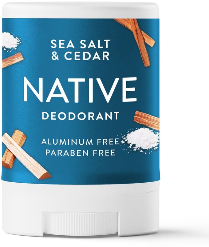 Native Mini Solid Deodorant - Reisformaat - Zeezout & Ceder - 15g