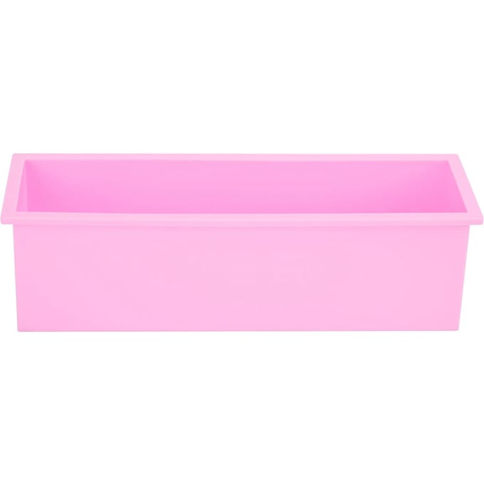1200ML Rechthoekige Siliconen Zeepvorm DIY Toast Vorm Maakdoos Gereedschap roze
