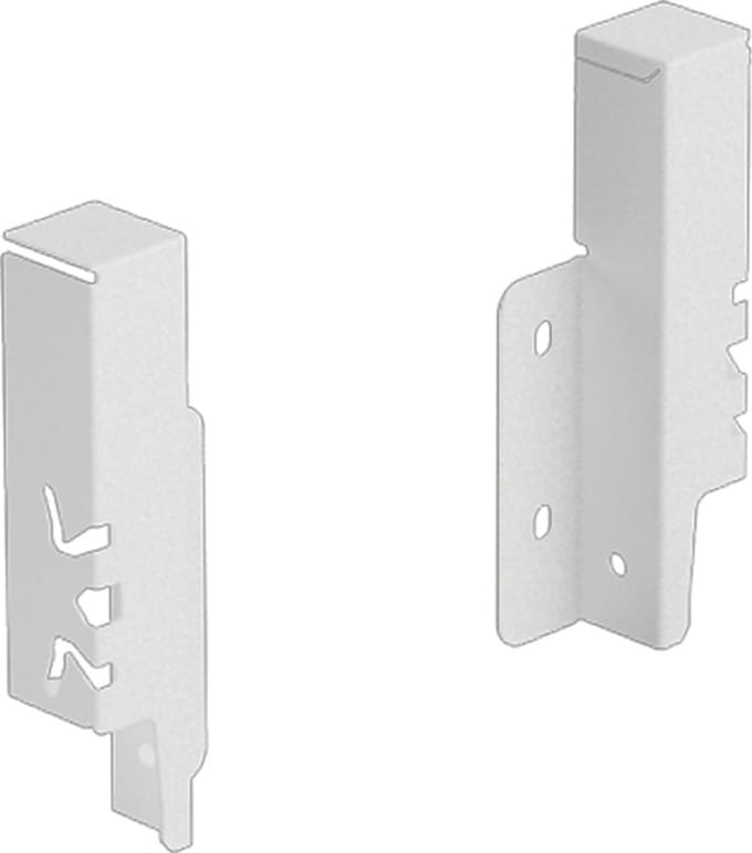 Hettich ArciTech Set achterwandverbinder 126mm wit links/rechts