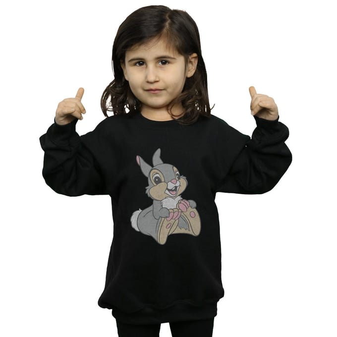 Disney Katoenen sweater Thumper voor meisjes (Zwart)