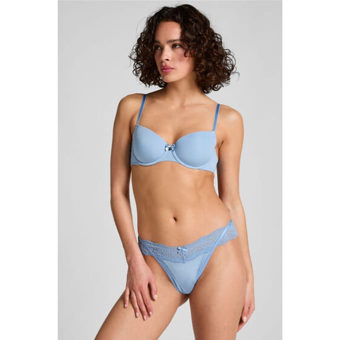 Hunkemöller Dames Lingerie String Elliena - Blauw - maat M
