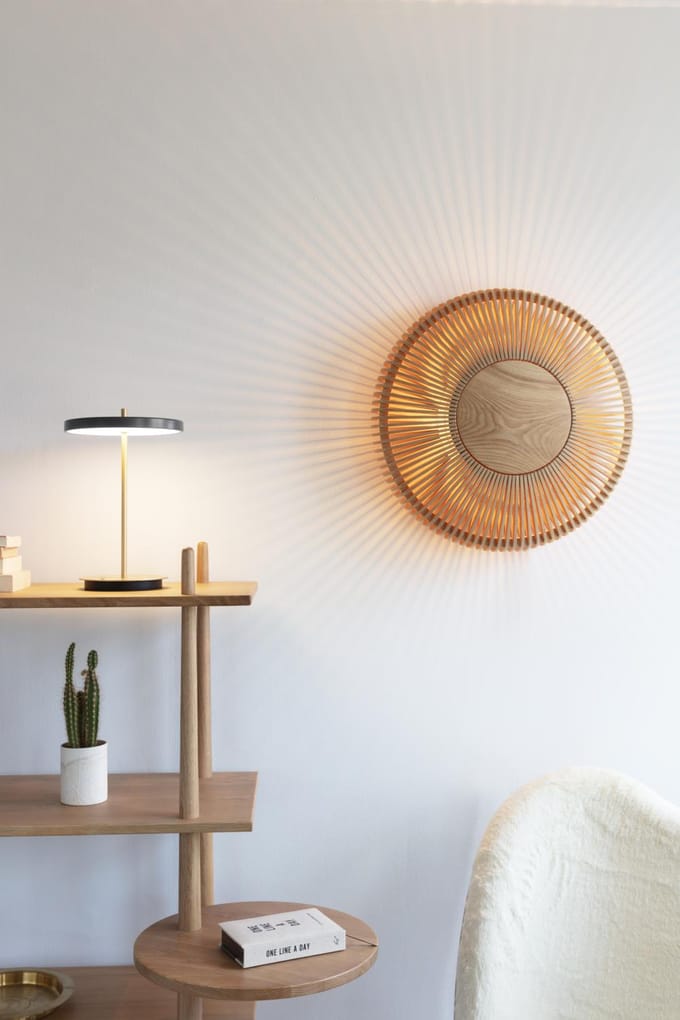 UMAGE LED-batterijtafellamp Asteria Move antraciet/messing 31 cm