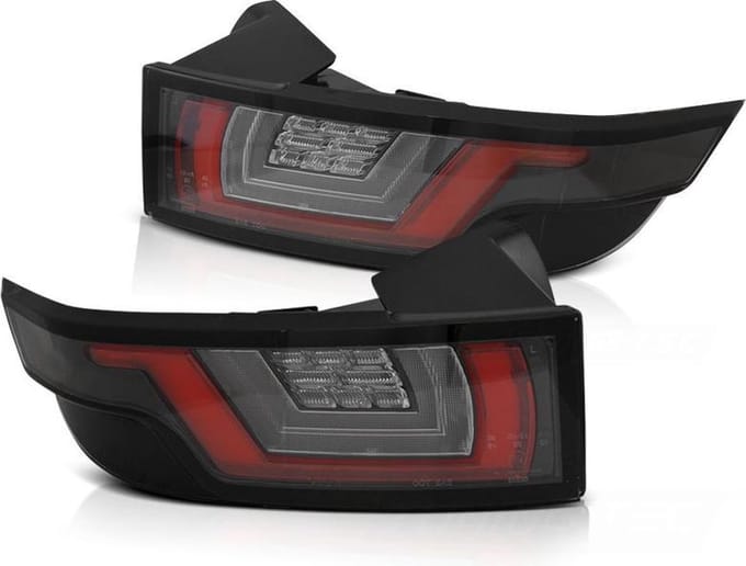 Achterlichten LAND ROVER RANGE ROVER EVOQUE 11-18 ROOD HELDER ZWART LED