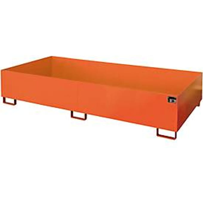 Stellinglekbak type RW/RW 2700-3, zonder rooster, oranje RAL2000