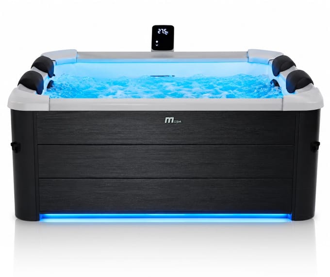 MSpa Oslo Frame Jacuzzi 6 Persoons - Zwembad Verlichting - Buitenbad - Hottub - Bubbelbad - Hottubs - Spa Accessoires - Jacuzzi