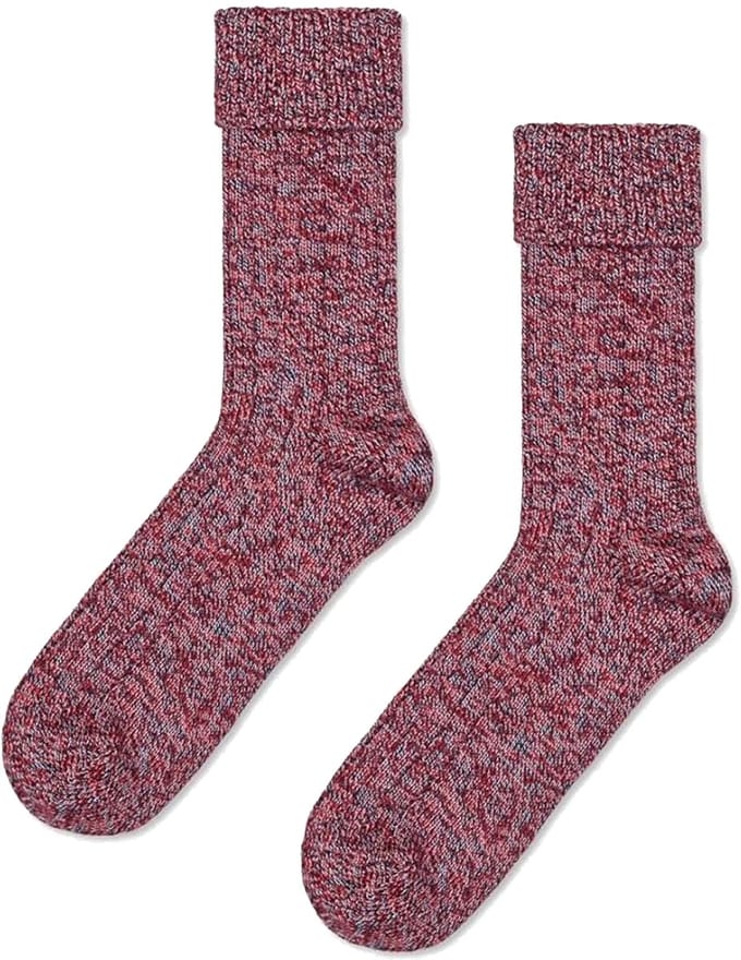 Happy Socks Folded Cuff Sock - unisex sokken - rood - Unisex - Maat: 41 - 46