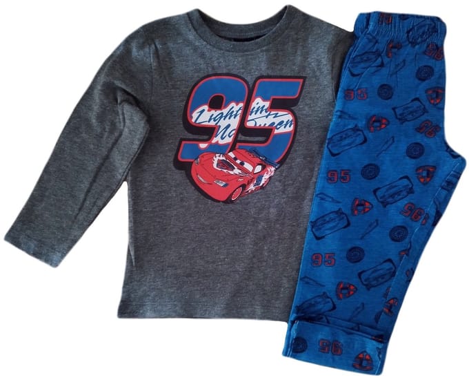 Disney Cars Pyjama - Grijs/blauw - Maat 116