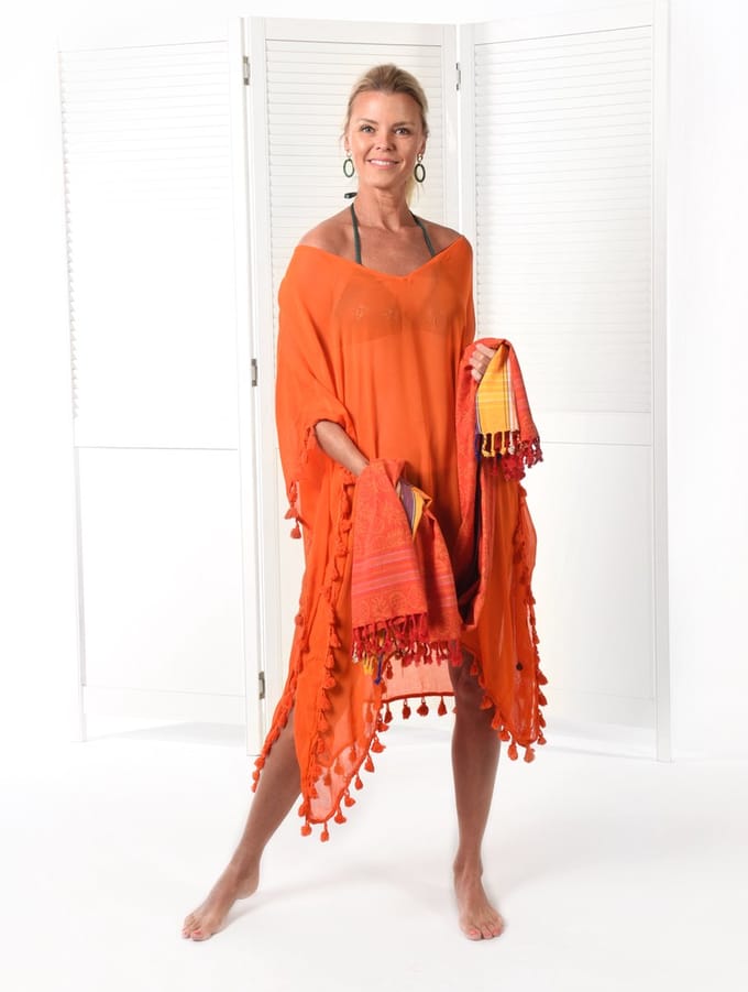 Donne del Sole - Kaftan Sole - Oranje
