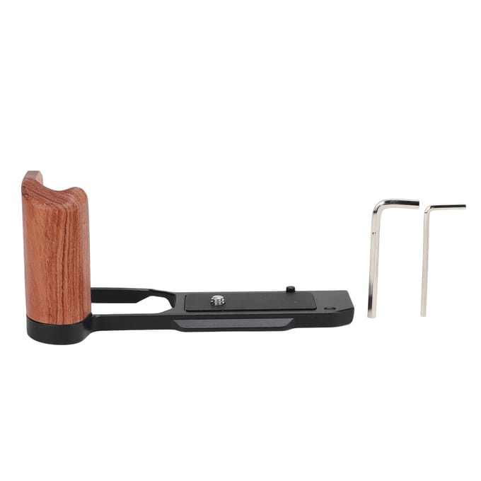 Verticale Snelkoppelingsplaat L Beugel Handgreep Houder voor Z F Camera met 1/4 Inch Schroefgat zwart