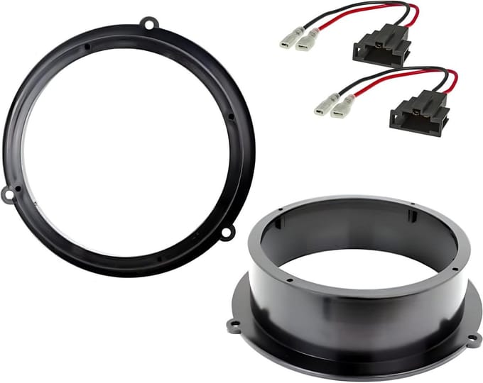 Luidsprekeradapter Achterdeur - Speakerhouder Set - Audi Audio Upgrade - Plug & Play Installatie - 165 mm DIN