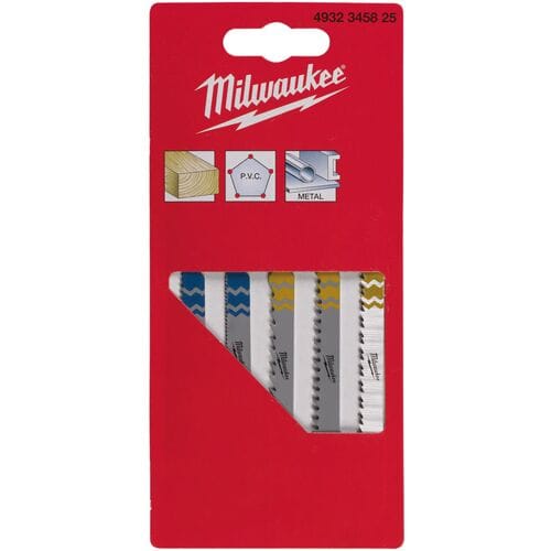 Milwaukee 4932345825 5 delig PROFI-SET Decoupeerzaagblad set - Hout / Metaal / Kunststof