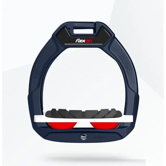Veiligheidssluitingen voor paardrijden Gehoekte Grip Marine/Wit/Rood kind Flex-On Safe-On