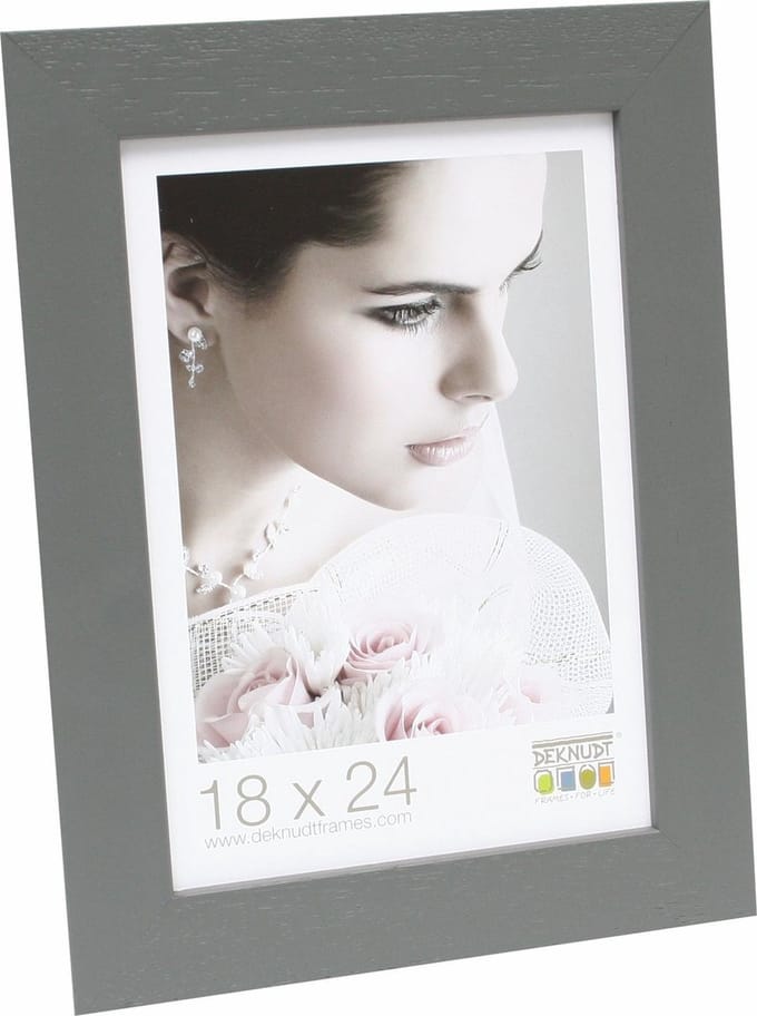 Deknudt Frames Basic, breed grijs, hout fotomaat 70x100 cm