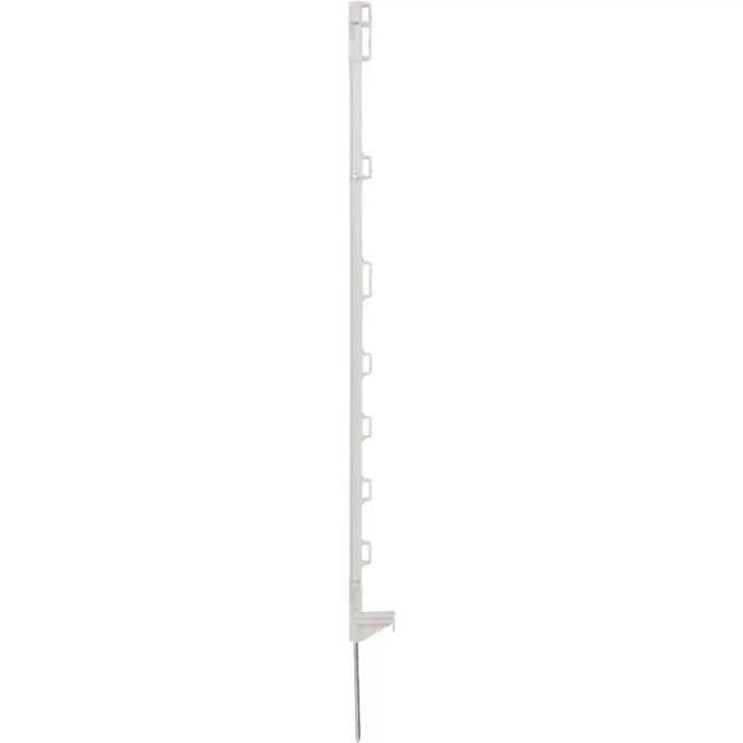 Pulsara Kunststofpaal 1,05m wit – Enkele Voetsteun (10 stuks)