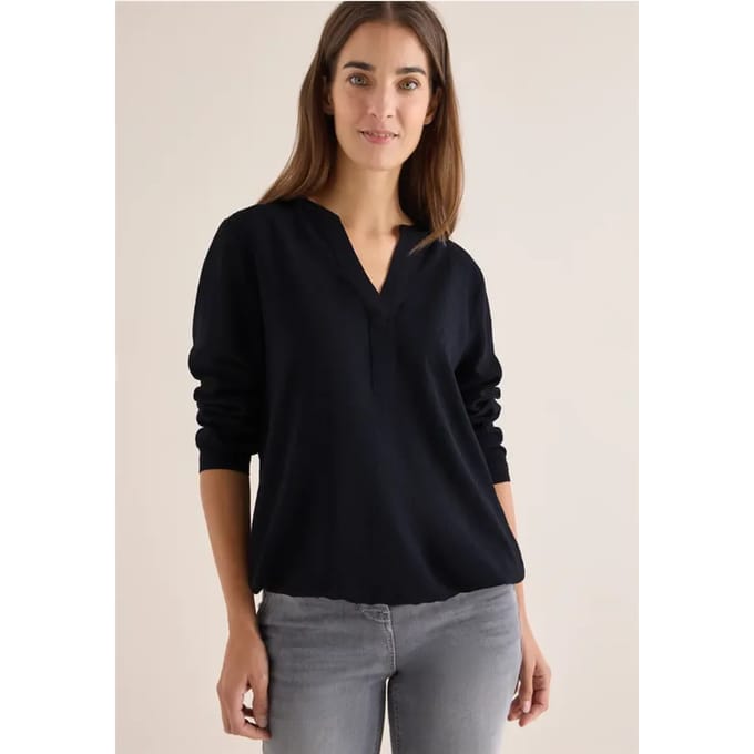 Blouse in effen kleur