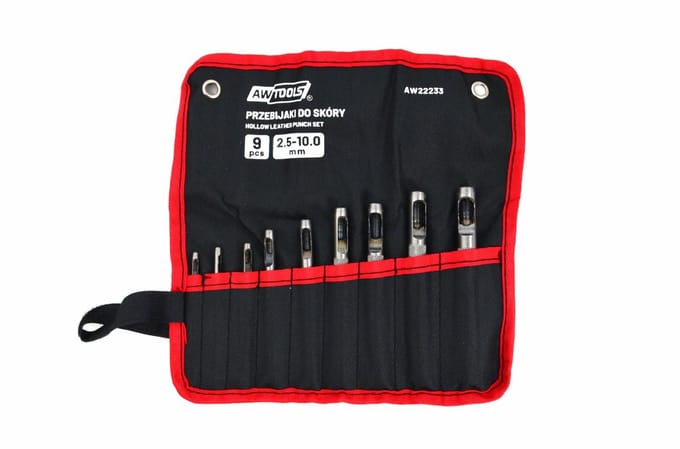 Awtools Serie - Schorperforator Set - 9-delig - Hoogwaardige Staal - Precisie Sneden