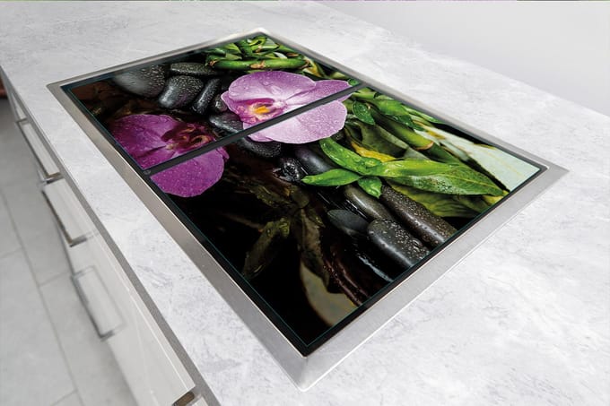 TMK ArtDeko Orchidea - Snijplank - 100x52 cm - Glas - Hittebestendig