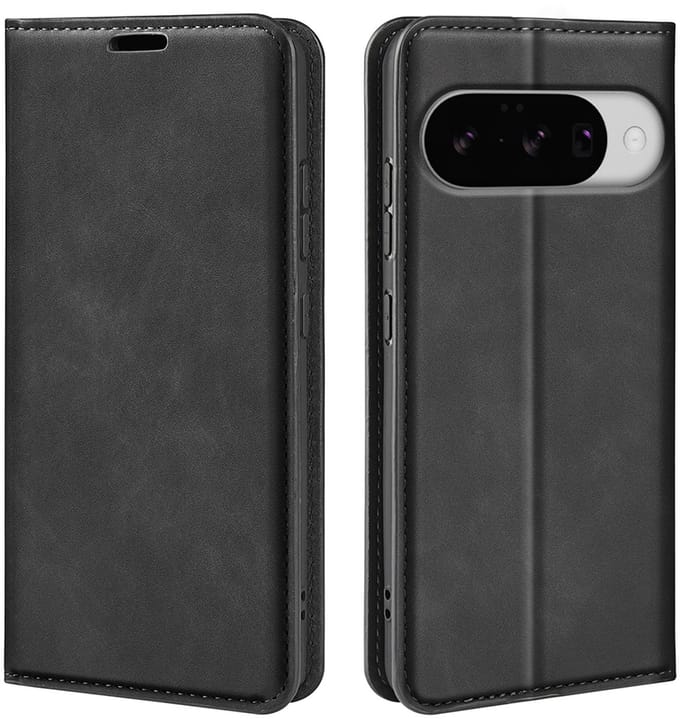 MobyDefend Hoesje - Geschikt voor Google Pixel 10 / Google Pixel 10 Pro - Luxe Wallet Bookcase (Magnetische Sluiting) - Zwart