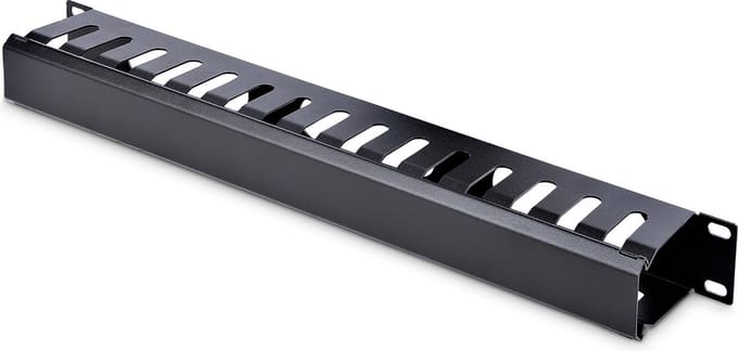 StarTech.com 1U Horizontaal Kabelbeheerpaneel met Vingerkanalen en Deksel