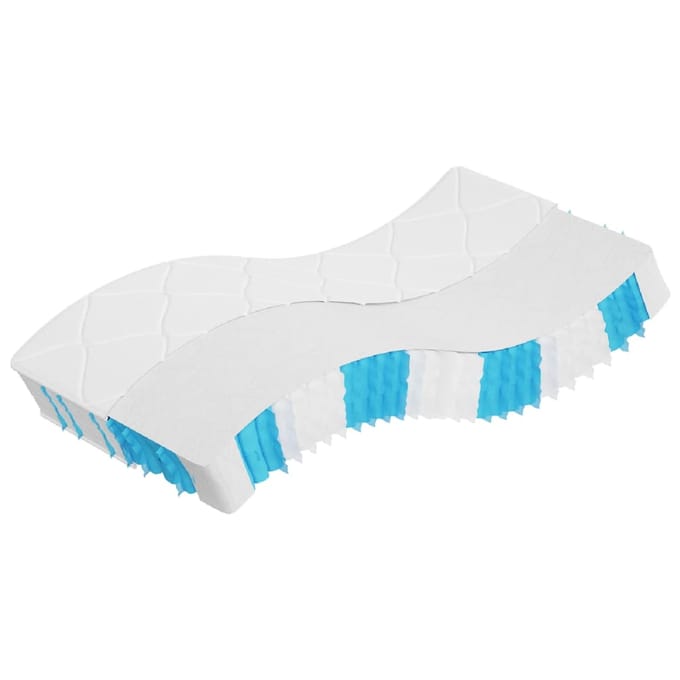 vidaXL - Pocketveringmatras - middelhard-hard - 90x190 - cm - Single - Size