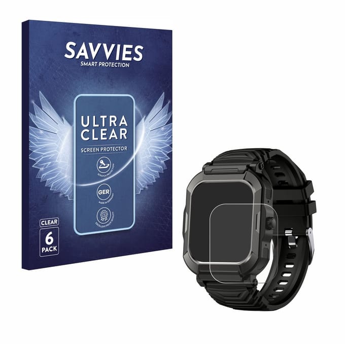 Savvies - Screenprotector voor Popglory H52 - Folie Beschermfolie transparant 6 Stuks
