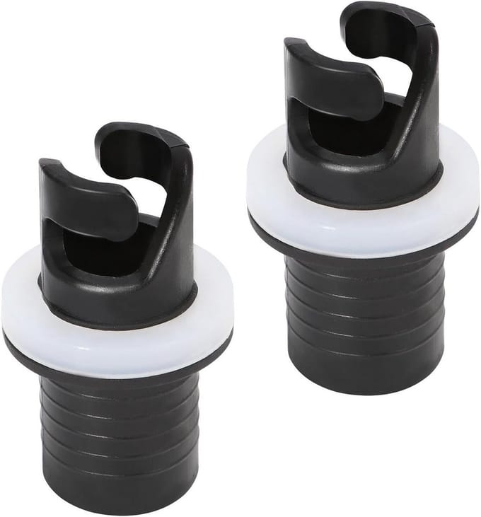 Universele Rubberboot Ventiel Adapter voor SUP, Kayak en Luchtbedden - Zwart