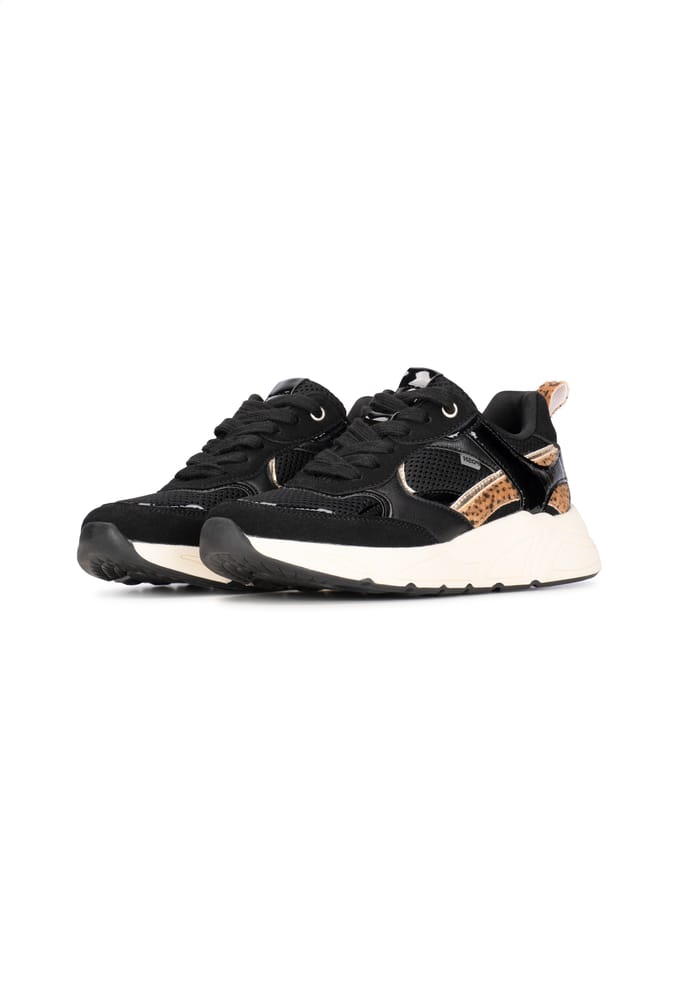 Posh by Poelman CARO Dames Sneaker - Zwart met combinatie