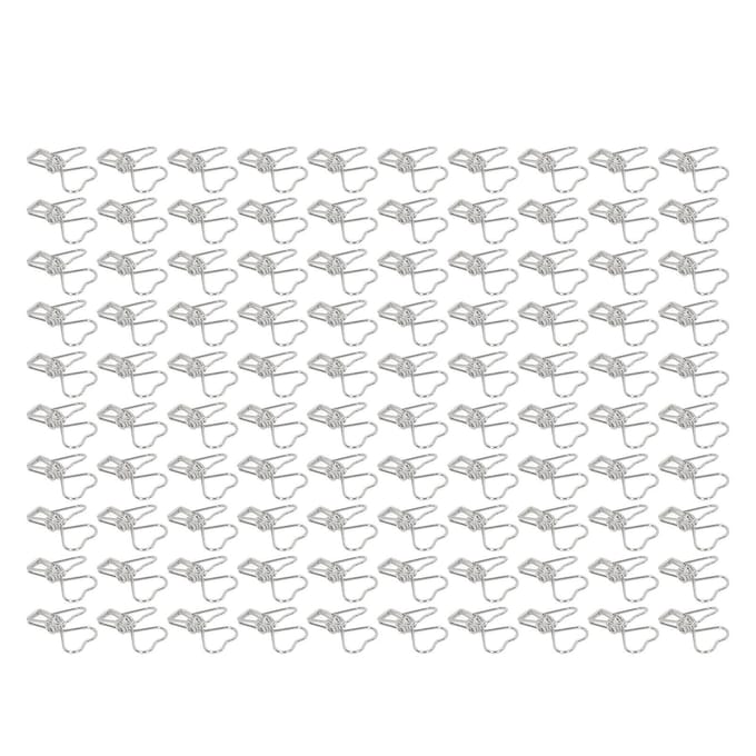 100 stuks Binderclips Hartvorm Lange Staart Vorm Metaal IJzer Hol Design Mini Leuke Binderclips voor goud