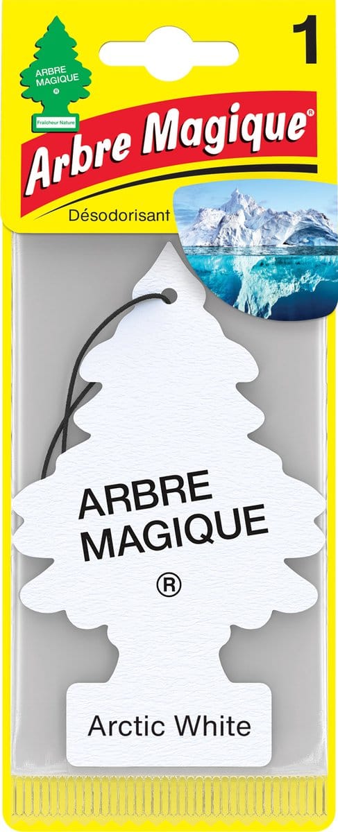 Wonderboom Luchtverfrisser Arctic White - auto geurtje - auto parfum - Arbre Magique
