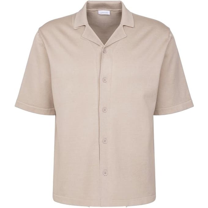 Seidensticker Knitted Hemd - Beige - XXL - Resort Shirt
