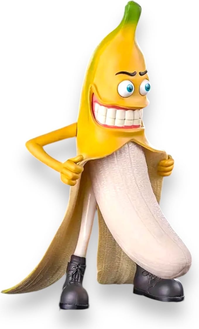 Grappige Banaan Beeld – Unieke Decoratie van 20 cm