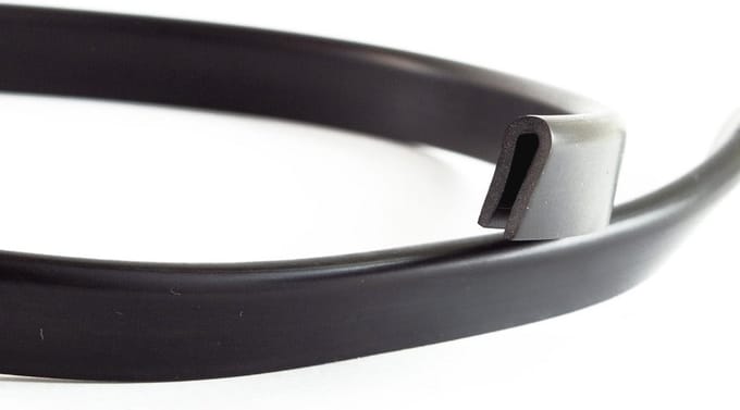 Randbescherming en Afdichtprofiel 1,5-3,0 mm - EPDM, Zwart, 3 m