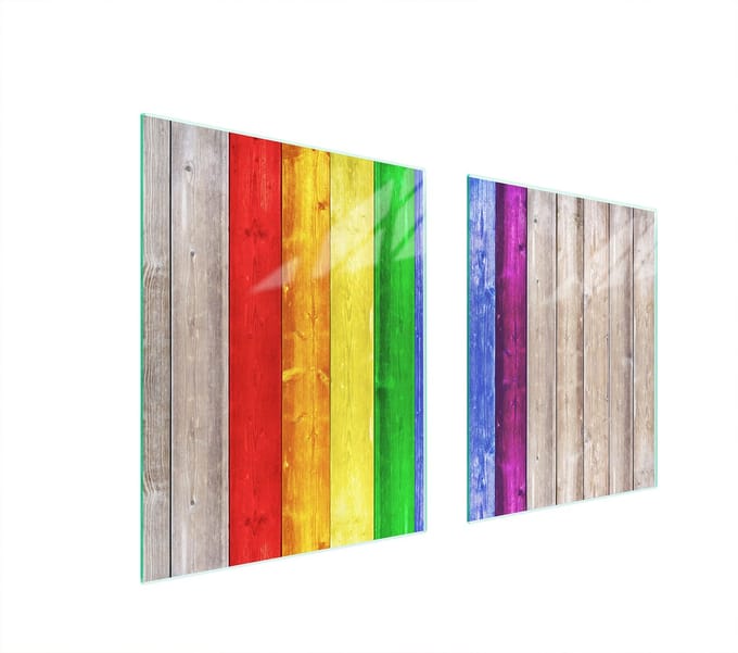 TMK ArtDeko - Kookplaataccessoire - 85x52 cm - Kleurrijk - UV-druktechnologie