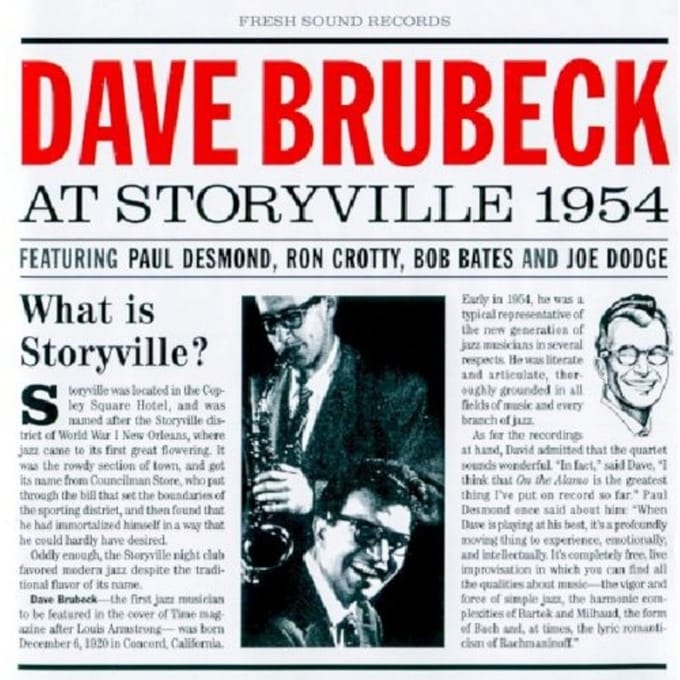 At Storyville 1954 - Brubeck, Dave Quartet, The