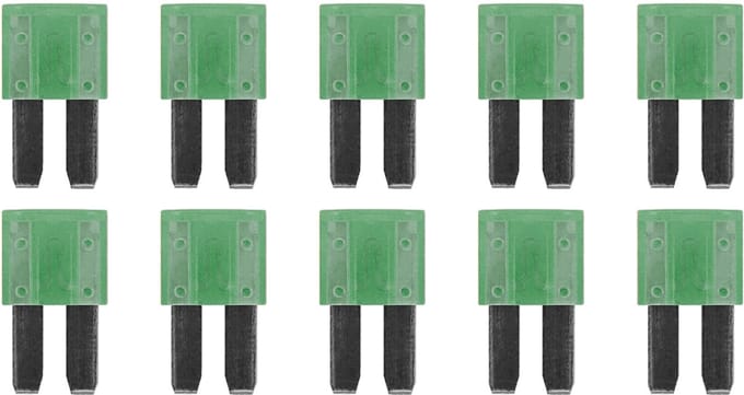 ProRide Steekzekeringen Micro 2 - 30A - Groen - Geschikt voor auto, boot en camper - 10 stuks