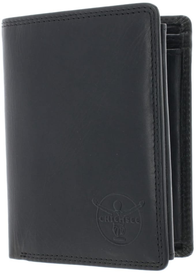 CHIEMSEE Leren Portemonnee Dalian Wallet With Flap Black Zwart