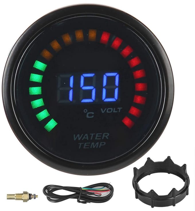 Digitale Temperatuurmeter voor Auto - Watertemperatuurmeter met Sensor 20-150 °C
