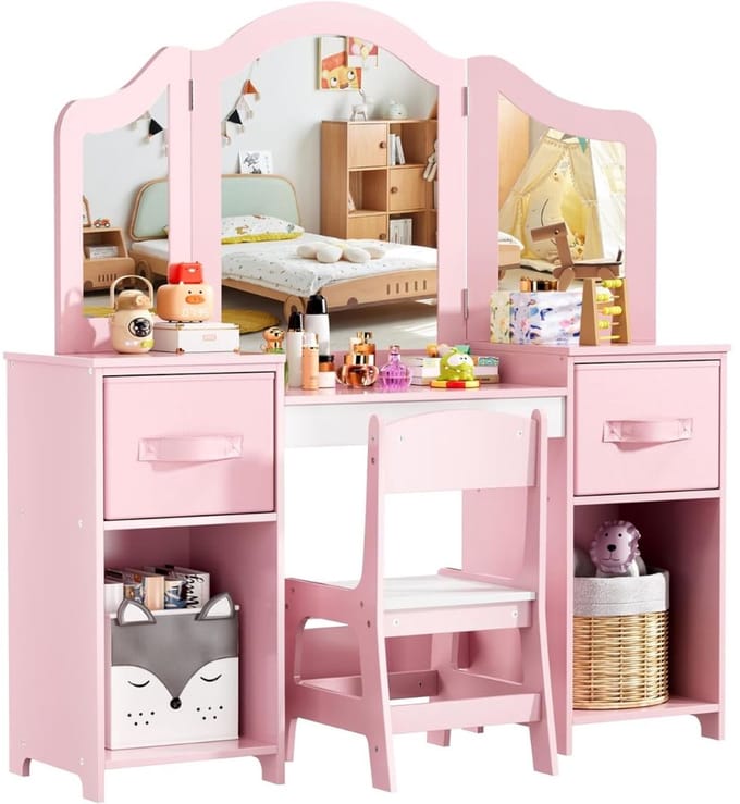 Kaptafel Kind - Make up Tafel voor Meisjes - Schminktafel