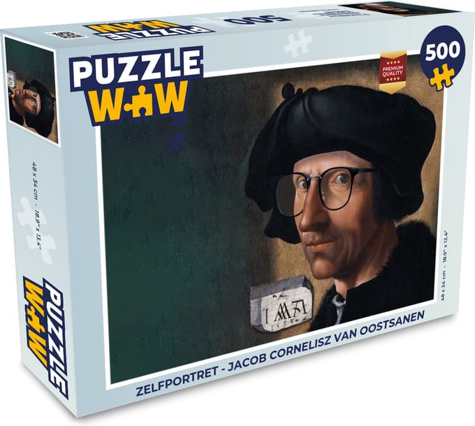 Puzzel Zelfportret - Jacob Cornelisz van Oostsanen - Legpuzzel - Puzzel 500 stukjes