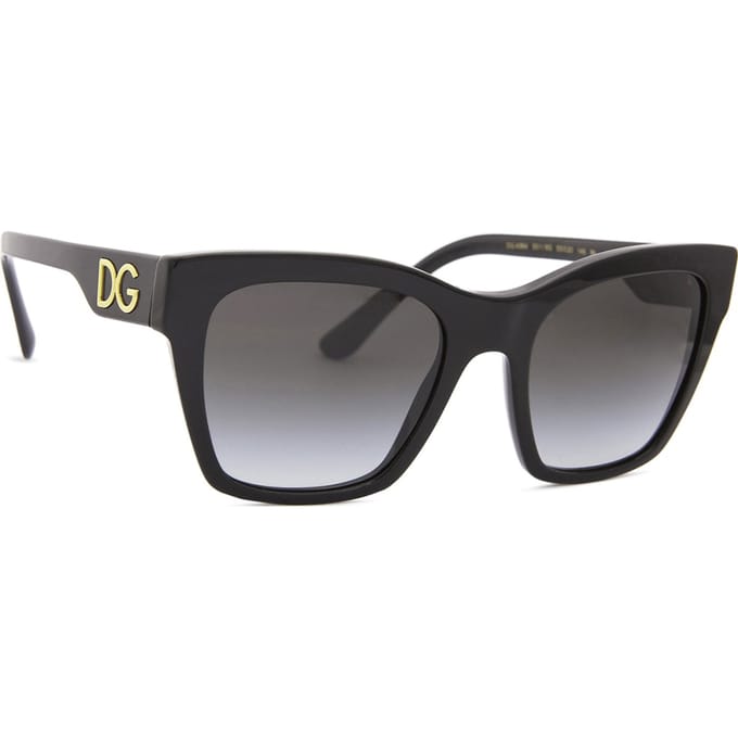 Dolce & Gabbana DG4384 501/8G zwart grijs gradiënt zonnebril