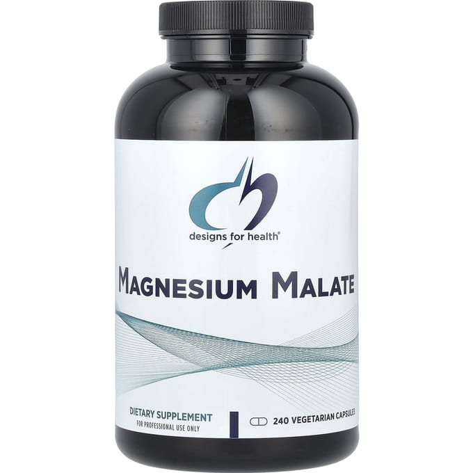 Designs For Health, Malate de magnésium, 240 capsules végétariennes