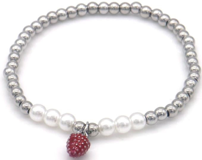 RVS Armband - Aardbei - Trendy Design