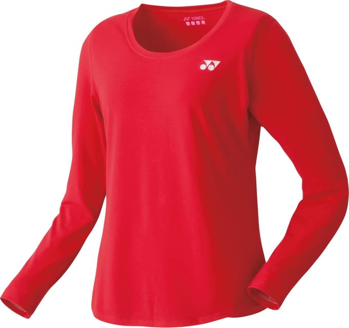 Yonex Tennisshirt Lady Long Rood Dames Maat S