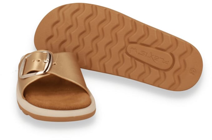 Mode-mania Dames Slipper | Goud | Maat: 36