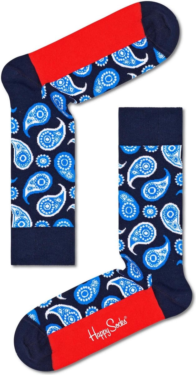 Happy Socks Paisley Sock - unisex sokken - Unisex - Maat: 41 - 46