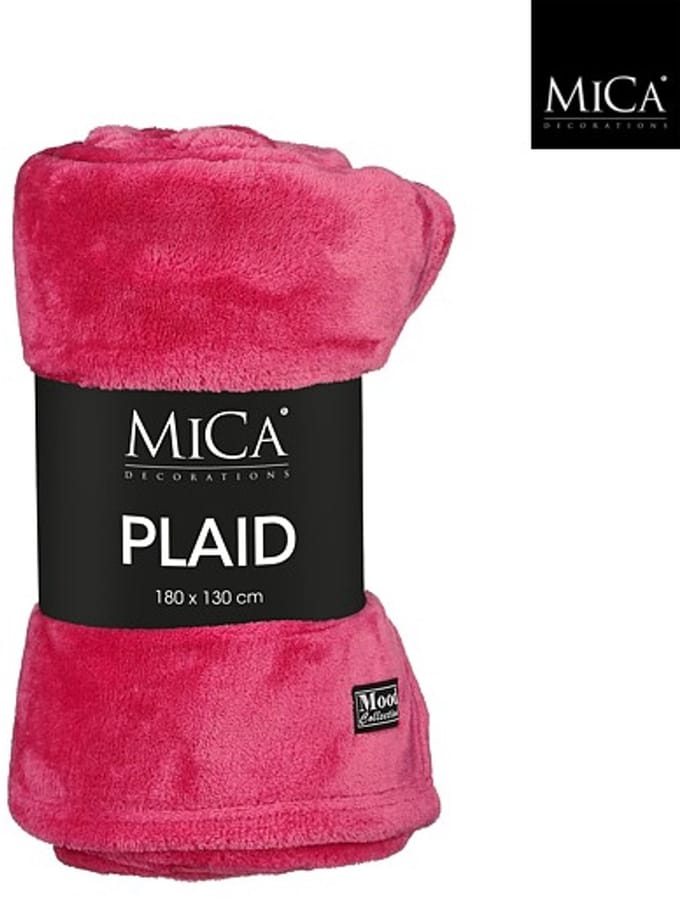 Famke Fleece Plaid Fuchsia - 180 x 130 cm