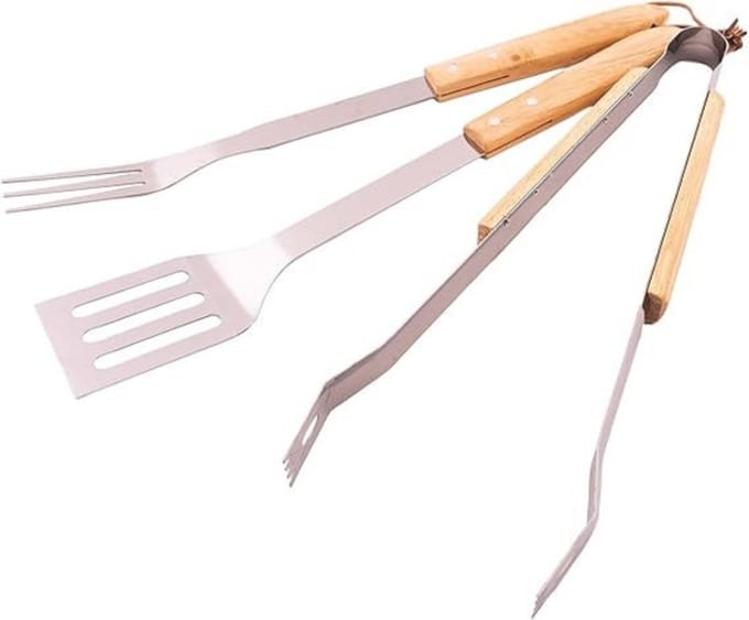 Lexium barbecue accessoires - barbecue tang - barbecue gereedschap - barbecue set